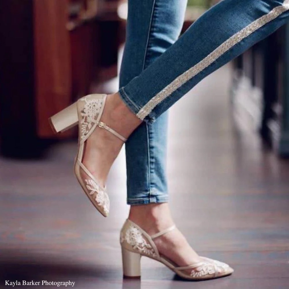 Bella Belle Chelsea Nude Wedding or Formal Heels